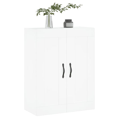 Wandkast 69,5X34X90 Cm Bewerkt Hout Wit