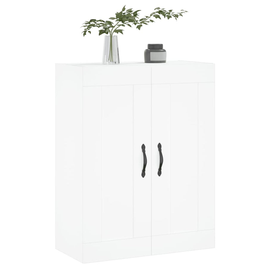 Wandkast 69,5X34X90 Cm Bewerkt Hout Wit