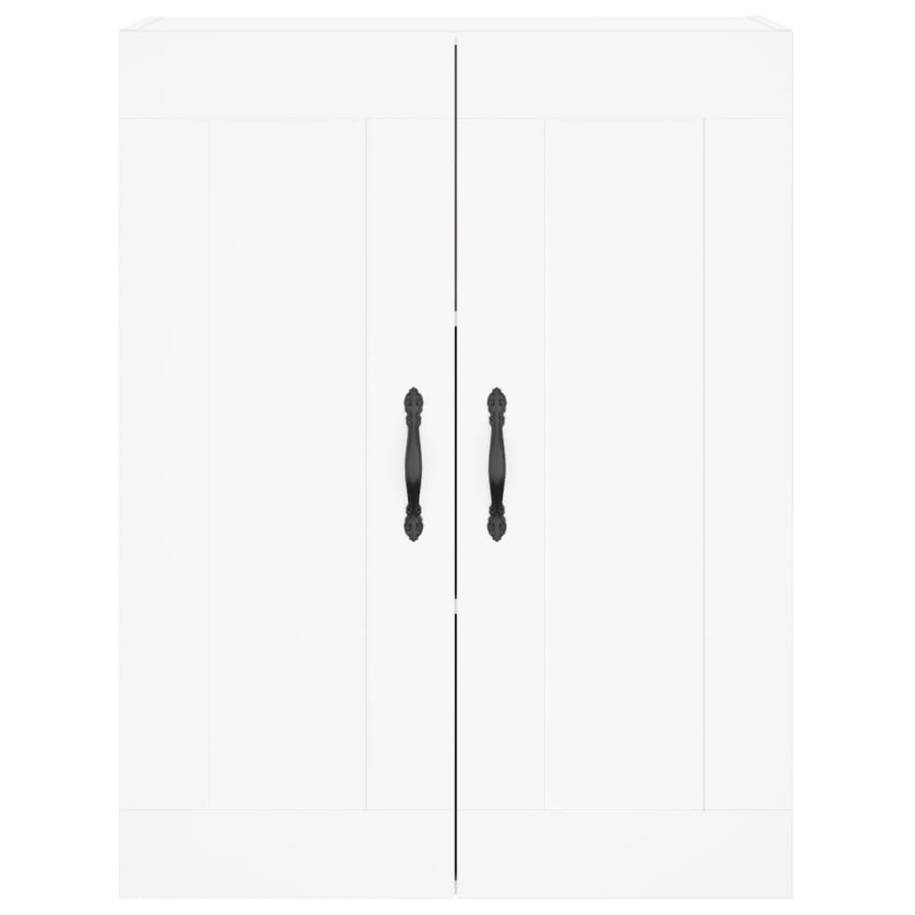 Wandkast 69,5X34X90 Cm Bewerkt Hout Wit