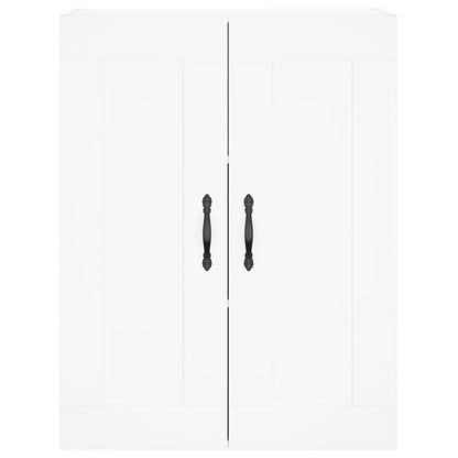 Wandkast 69,5X34X90 Cm Bewerkt Hout Wit