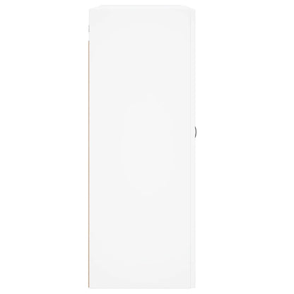 Wandkast 69,5X34X90 Cm Bewerkt Hout Wit