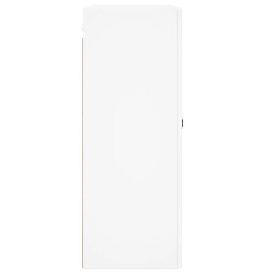 Wandkast 69,5X34X90 Cm Bewerkt Hout Wit