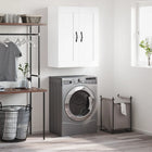 Wall cabinet 69.5x34x90 cm distressed wood white