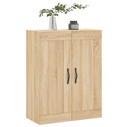 Wandkast 69,5X34X90 Cm Bewerkt Hout Kleurig Sonoma eiken