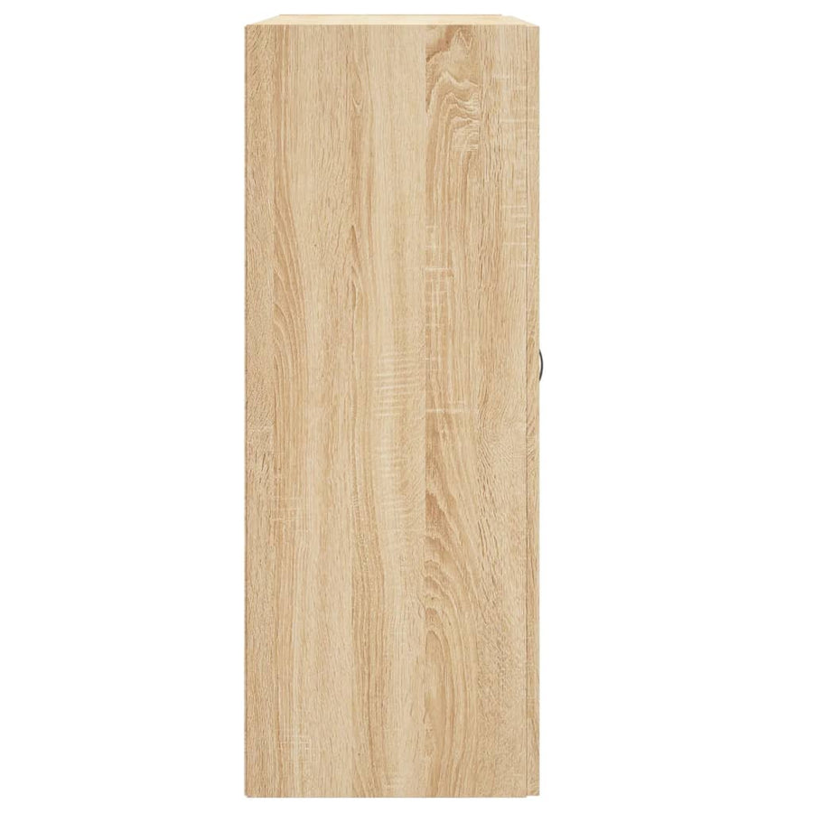 Wandkast 69,5X34X90 Cm Bewerkt Hout Kleurig Sonoma eiken