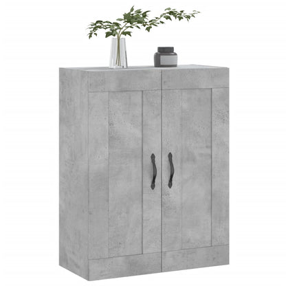 Wandkast 69,5X34X90 Cm Bewerkt Hout Betongrijs