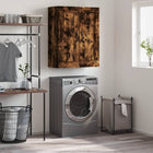 Wandkast 69,5x34x90 cm bewerkt hout gerookt eiken