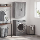 Wandkast 69,5x34x90 cm bewerkt hout grijs