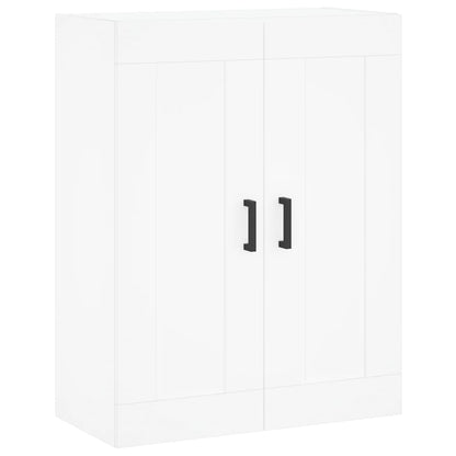 Wandkast 69,5X34X90 Cm Bewerkt Hout Wit