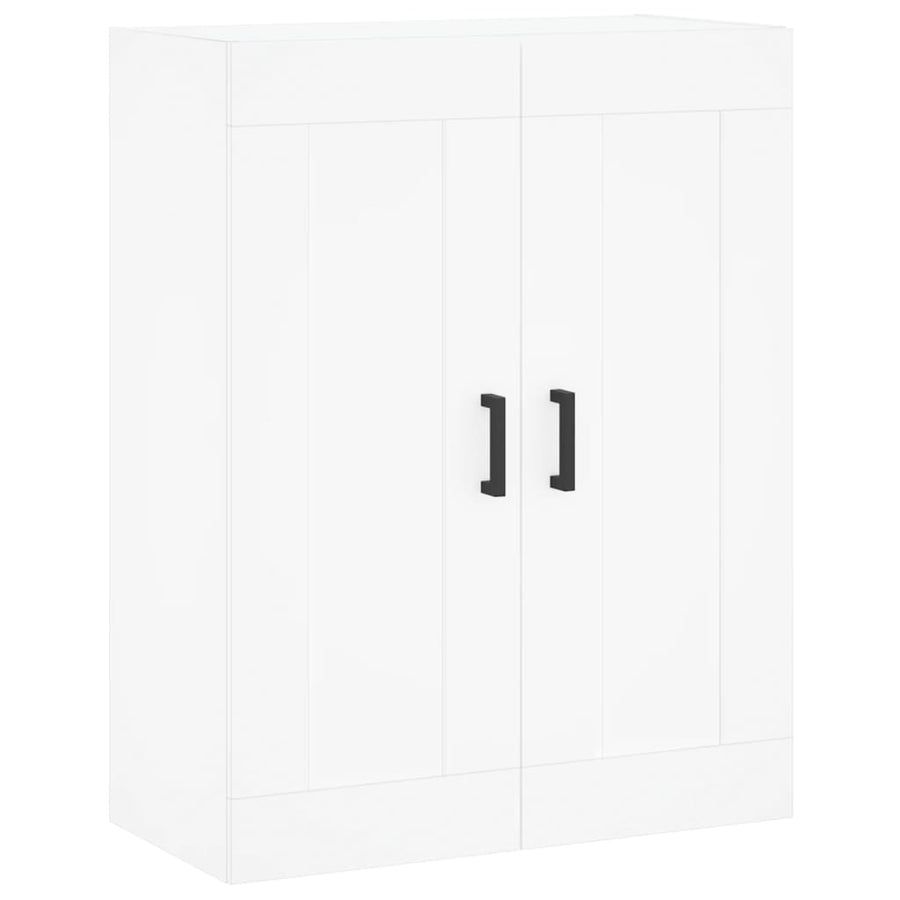 Wandkast 69,5X34X90 Cm Bewerkt Hout Wit