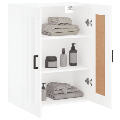 Wandkast 69,5X34X90 Cm Bewerkt Hout Wit