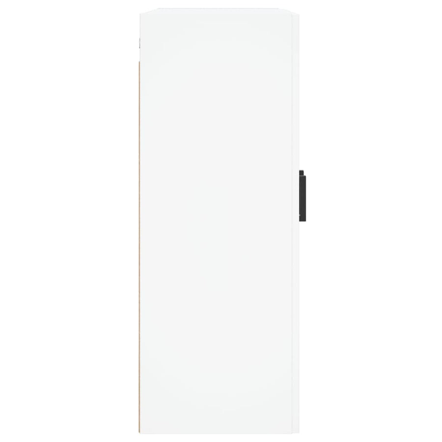 Wandkast 69,5X34X90 Cm Bewerkt Hout Wit
