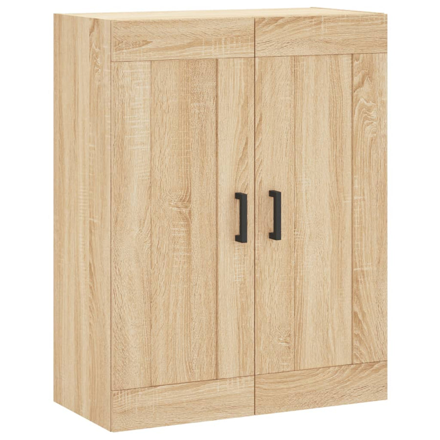 Wandkast 69,5X34X90 Cm Bewerkt Hout Kleurig Sonoma eiken