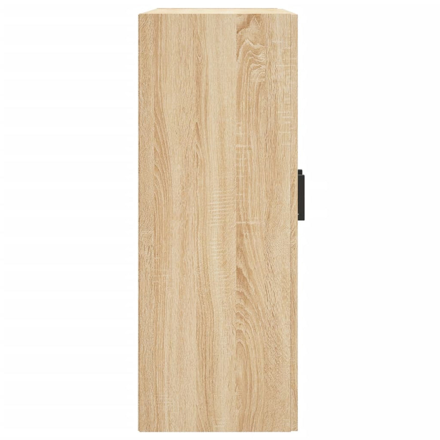 Wandkast 69,5X34X90 Cm Bewerkt Hout Kleurig Sonoma eiken