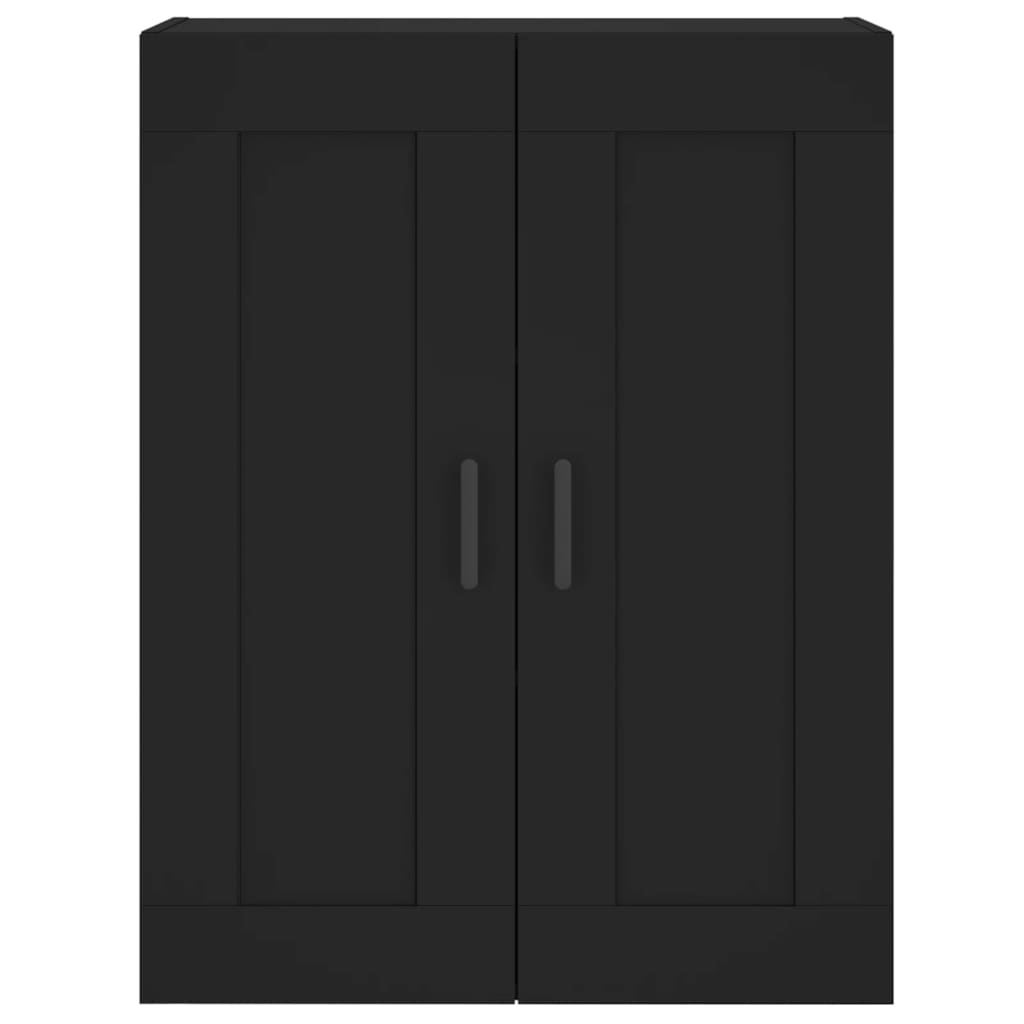 Wandkast 69,5X34X90 Cm Bewerkt Hout Zwart