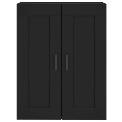 Wandkast 69,5X34X90 Cm Bewerkt Hout Zwart