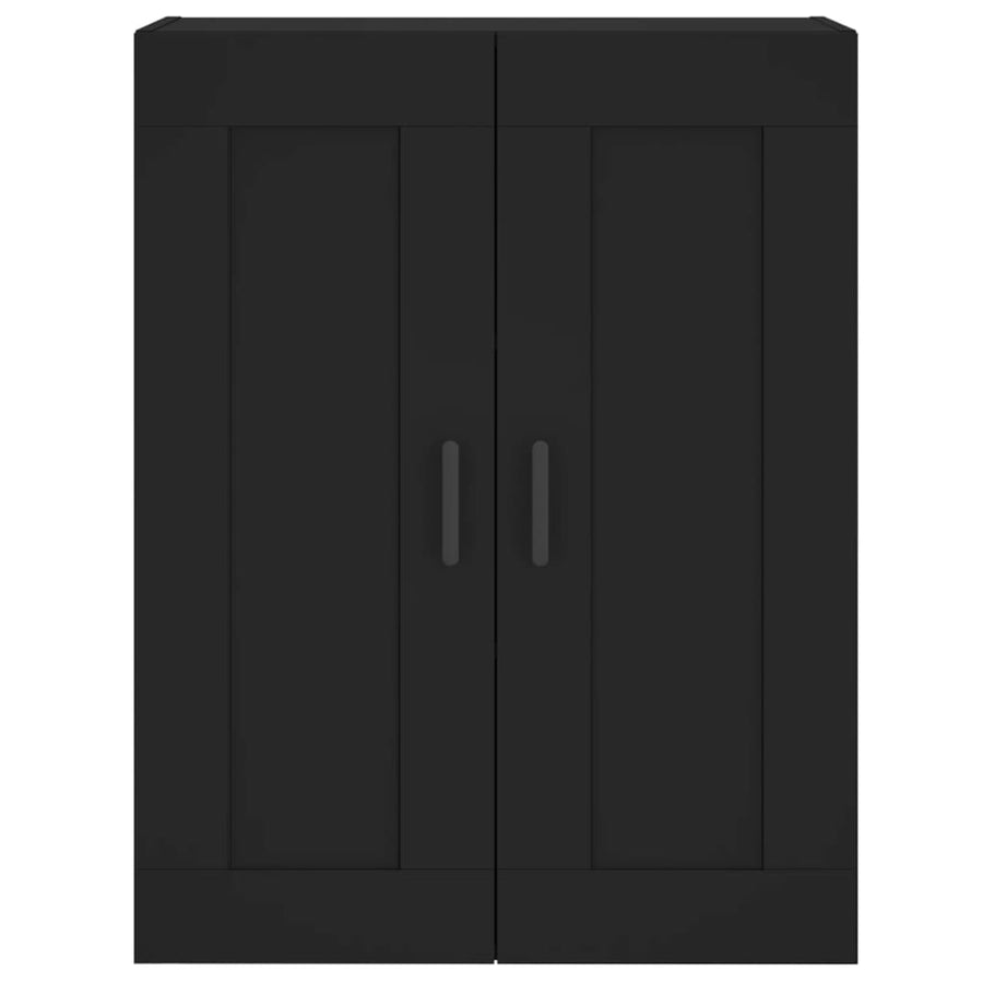 Wandkast 69,5X34X90 Cm Bewerkt Hout Zwart