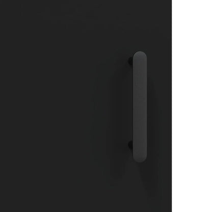 Wandkast 69,5X34X90 Cm Bewerkt Hout Zwart