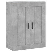 Wandkast 69,5X34X90 Cm Bewerkt Hout Betongrijs