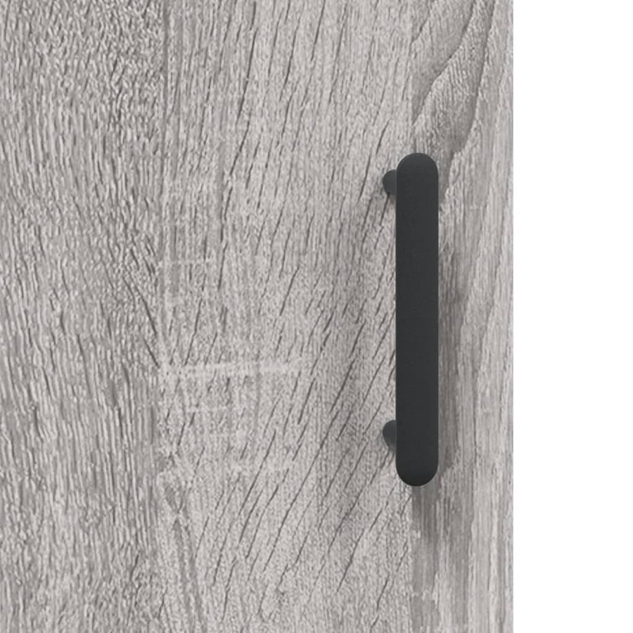 Wandkast 69,5X34X90 Cm Bewerkt Hout Grijs Sonoma Eikenkleurig