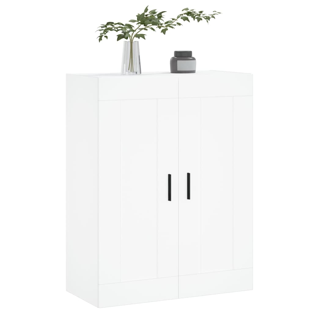 Wandkast 69,5X34X90 Cm Bewerkt Hout Wit