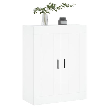 Wandkast 69,5X34X90 Cm Bewerkt Hout Wit