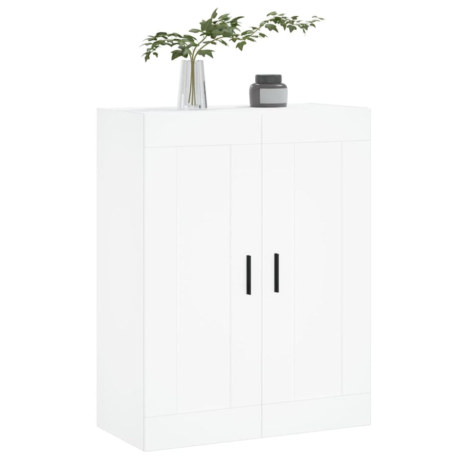 Wandkast 69,5X34X90 Cm Bewerkt Hout Wit