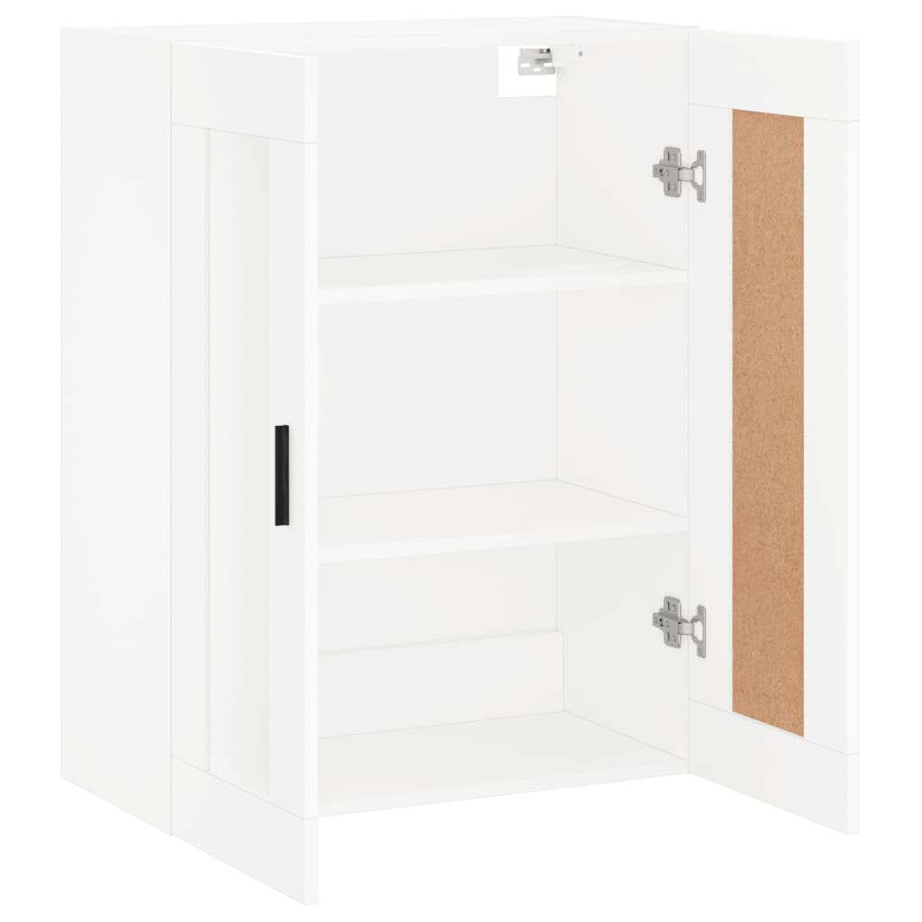 Wandkast 69,5X34X90 Cm Bewerkt Hout Wit