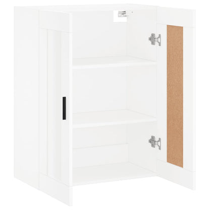 Wandkast 69,5X34X90 Cm Bewerkt Hout Wit