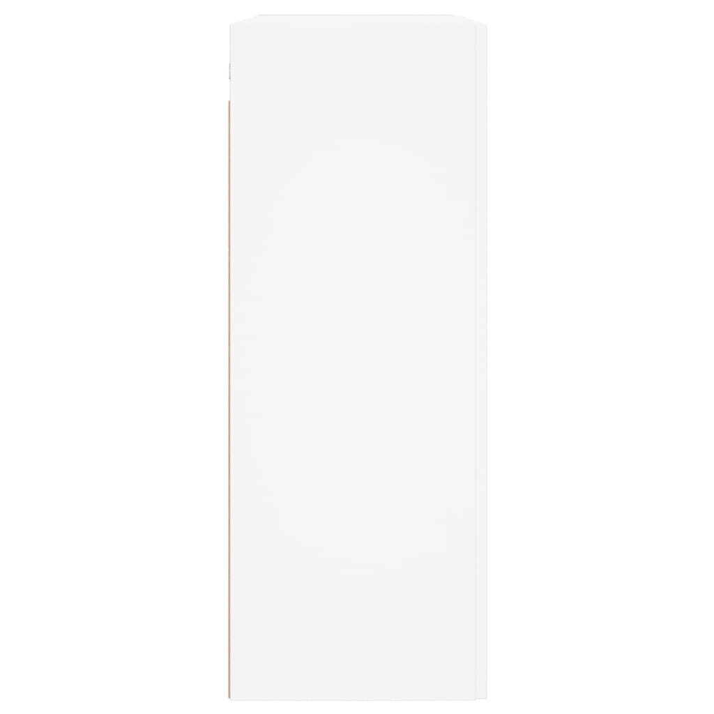 Wandkast 69,5X34X90 Cm Bewerkt Hout Wit