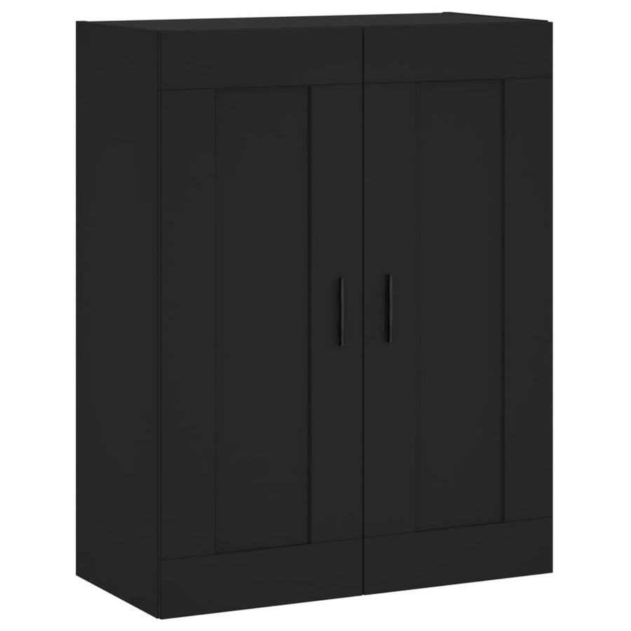 Wandkast 69,5X34X90 Cm Bewerkt Hout Zwart