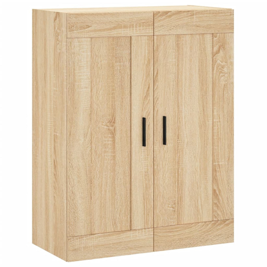 Wandkast 69,5X34X90 Cm Bewerkt Hout Sonoma Eikenkleurig