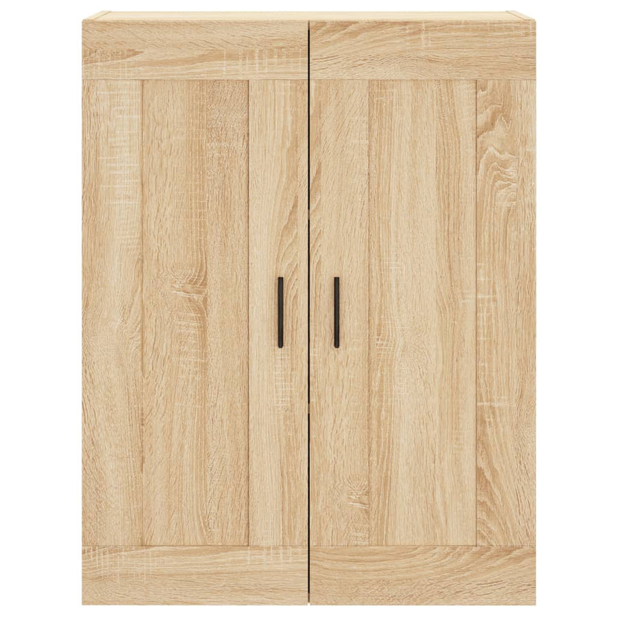 Wandkast 69,5X34X90 Cm Bewerkt Hout Sonoma Eikenkleurig