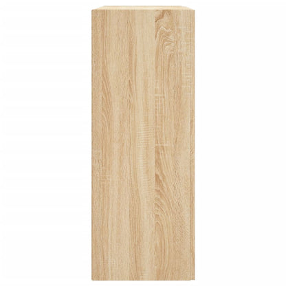 Wandkast 69,5X34X90 Cm Bewerkt Hout Sonoma Eikenkleurig