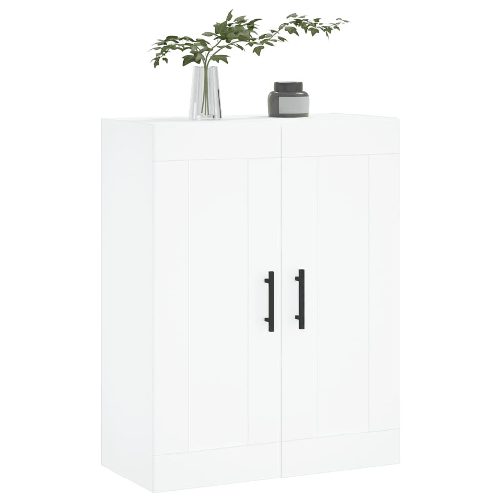 Wandkast 69,5X34X90 Cm Bewerkt Hout Wit