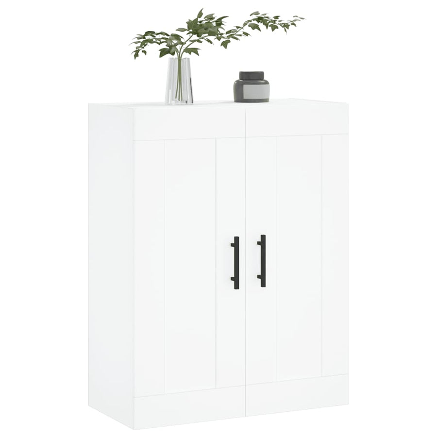 Wandkast 69,5X34X90 Cm Bewerkt Hout Wit