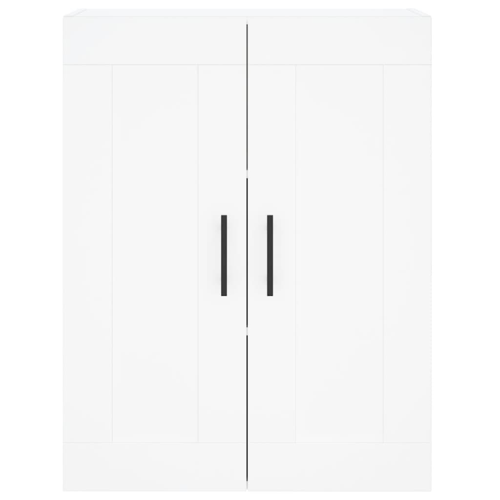Wandkast 69,5X34X90 Cm Bewerkt Hout Wit