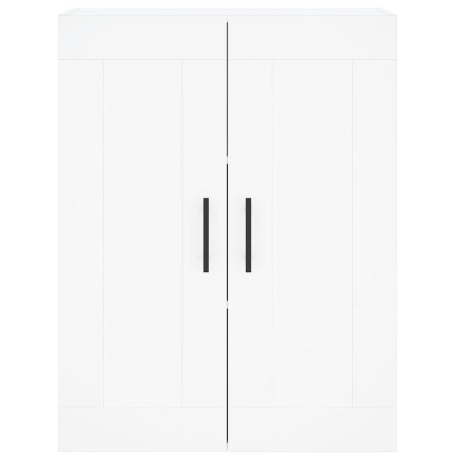 Wandkast 69,5X34X90 Cm Bewerkt Hout Wit