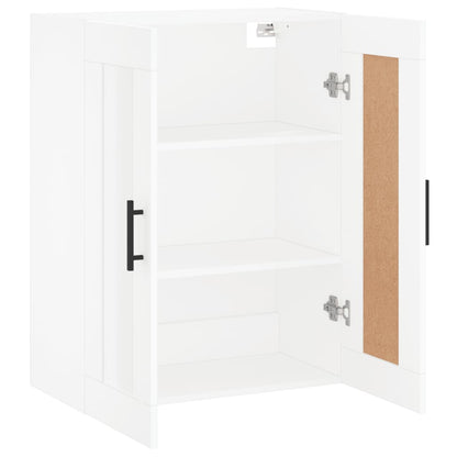 Wandkast 69,5X34X90 Cm Bewerkt Hout Wit