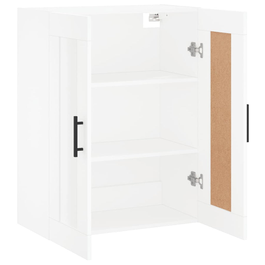 Wandkast 69,5X34X90 Cm Bewerkt Hout Wit