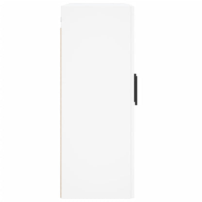 Wandkast 69,5X34X90 Cm Bewerkt Hout Wit