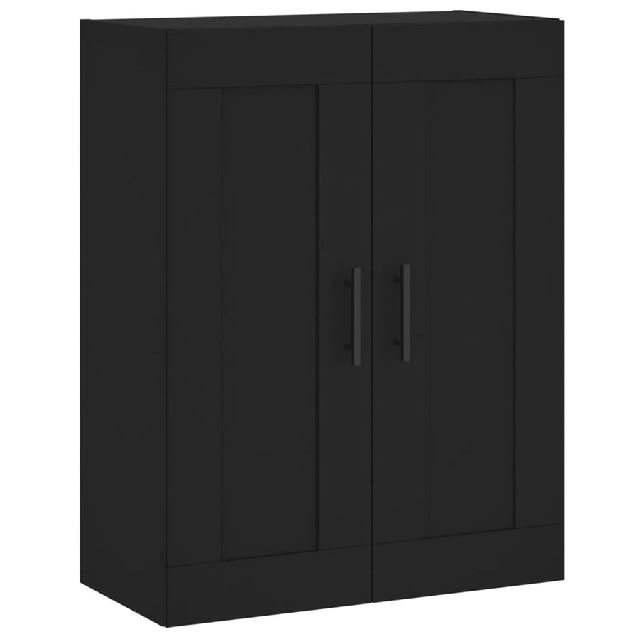 Wandkast 69,5X34X90 Cm Bewerkt Hout Zwart