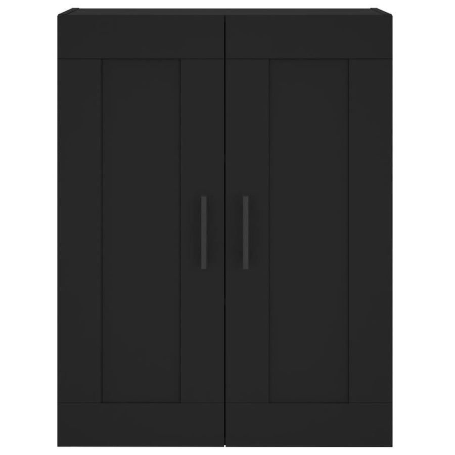 Wandkast 69,5X34X90 Cm Bewerkt Hout Zwart