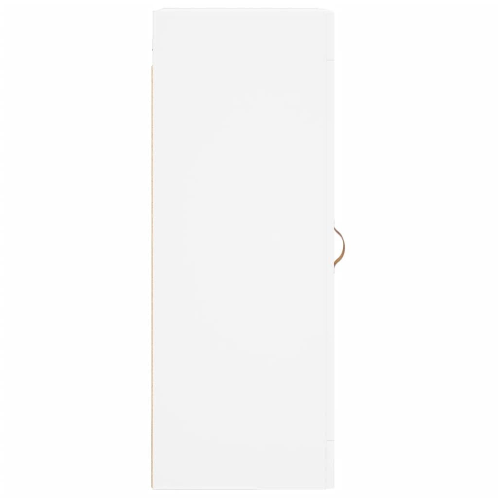 Wandkast 34,5X34X90 Cm Bewerkt Hout Wit
