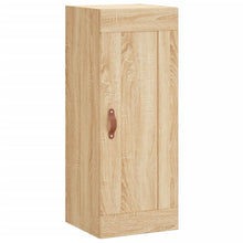 Wandkast 34,5X34X90 Cm Bewerkt Hout Kleurig Sonoma eiken