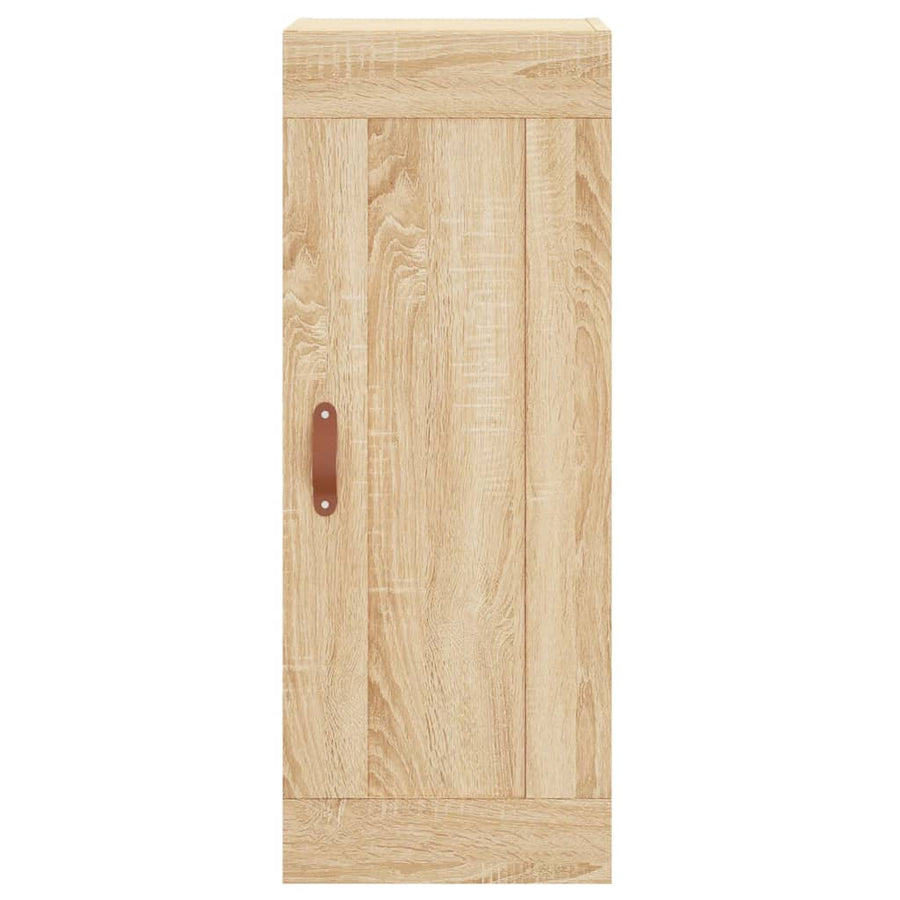 Wandkast 34,5X34X90 Cm Bewerkt Hout Kleurig Sonoma eiken