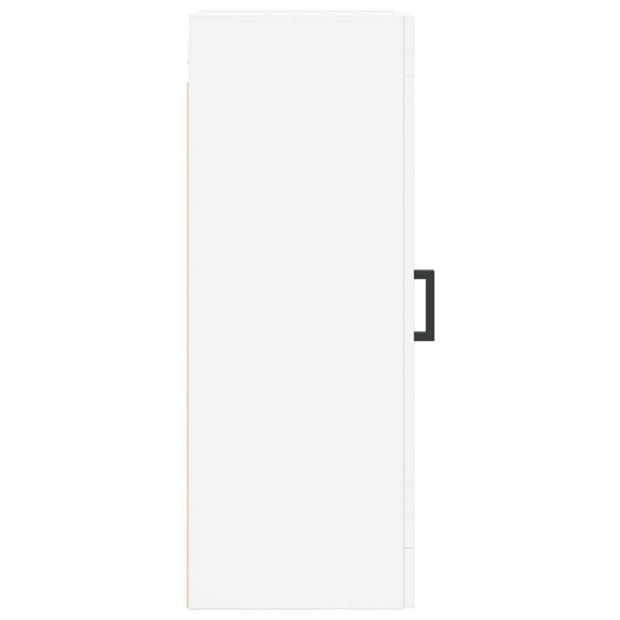 Wandkast 34,5X34X90 Cm Bewerkt Hout Wit