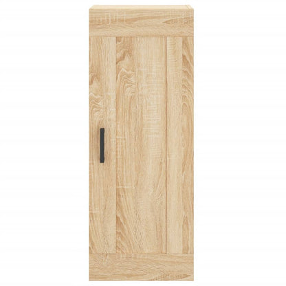 Wandkast 34,5X34X90 Cm Bewerkt Hout Sonoma Eikenkleurig
