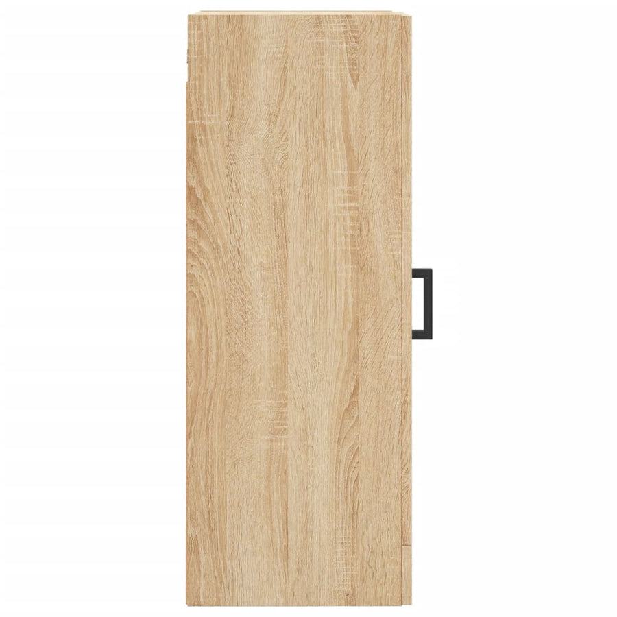 Wandkast 34,5X34X90 Cm Bewerkt Hout Sonoma Eikenkleurig