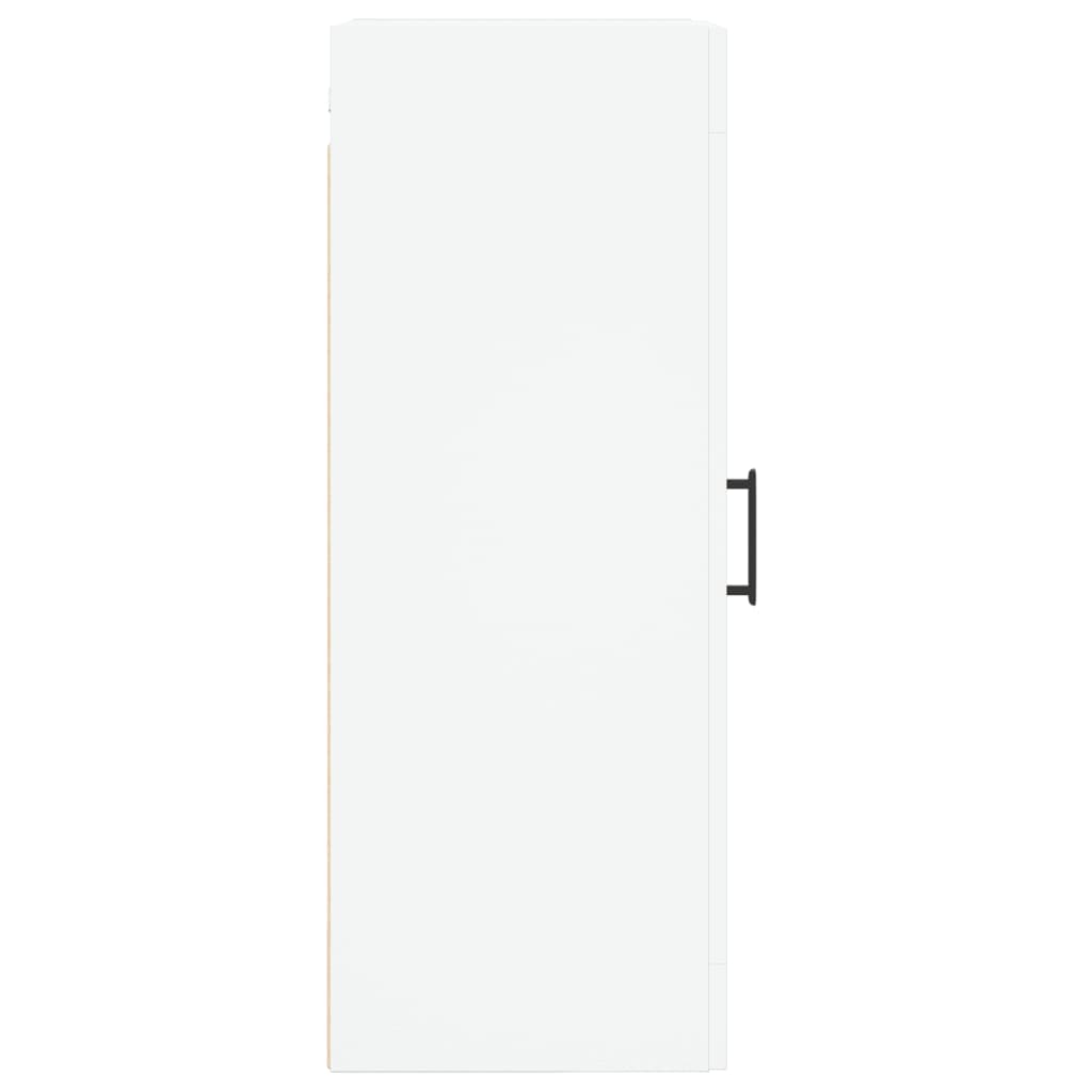 Wandkast 34,5X34X90 Cm Bewerkt Hout Wit